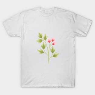 Flower bud and leaves T-Shirt